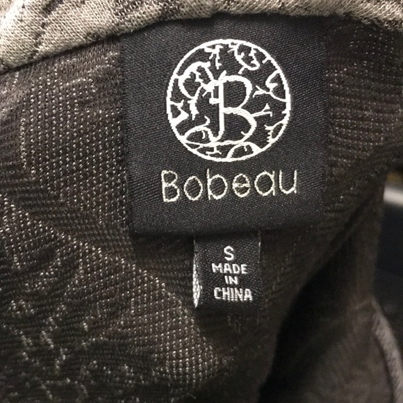Bobeau Draped Cardigan Cascading One Button Closure gray black Print size S - Picture 12 of 16